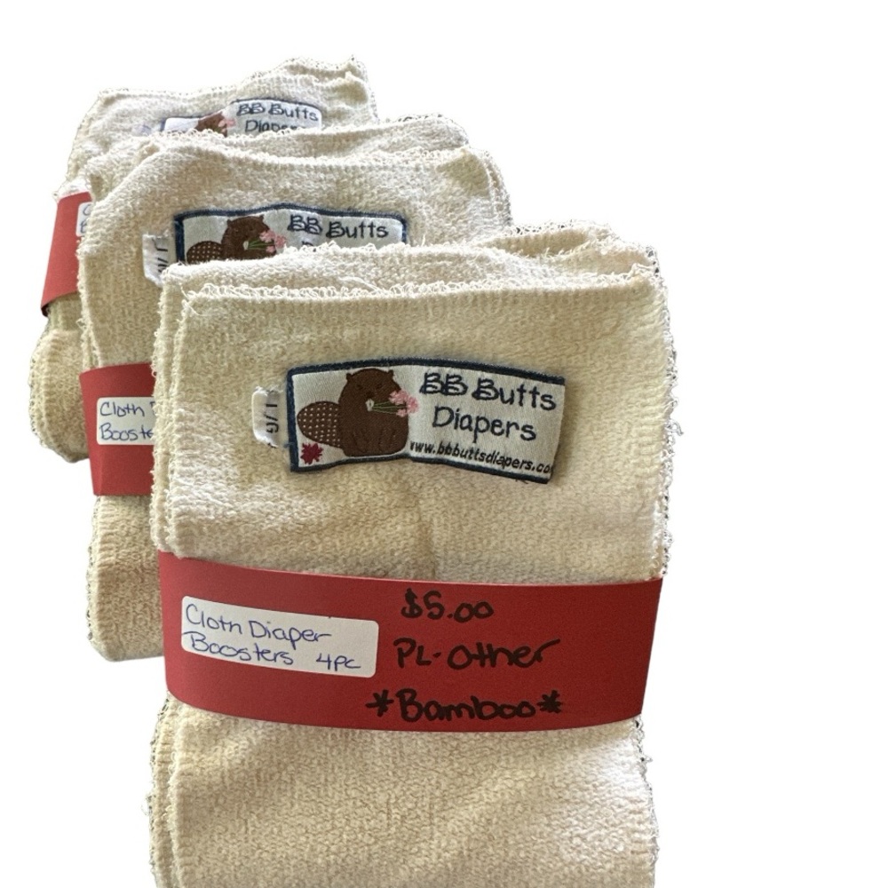12pc Bamboo Cloth Diaper Absorbency Layers